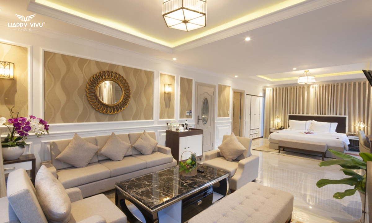 Khu villa của Merperle Hòn Tằm gồm 11 căn Family Suite 4 Bedrooms nằm cạnh biển và 4 căn Family Suite 3 Bedrooms 