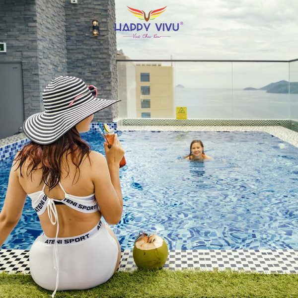 Combo tour du lịch Nha Trang Aaron Hotel - Hồ bơi