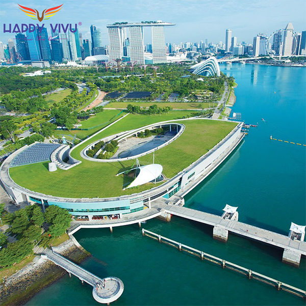 Tour Du Lịch Singapore 4 Ngày 3 Đêm Marina Barrage Aerial