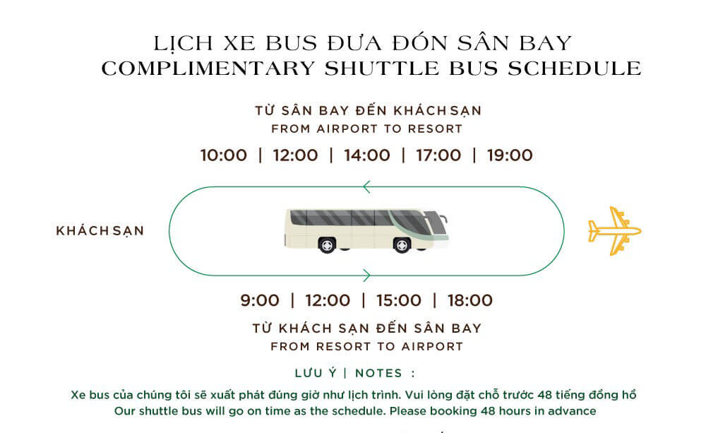 Lịch trình xe bus Wyndham Garden Grandworld miễn phí